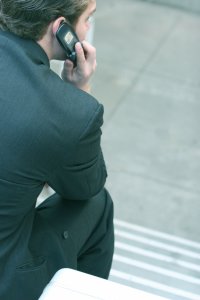 Businessman on Mobile